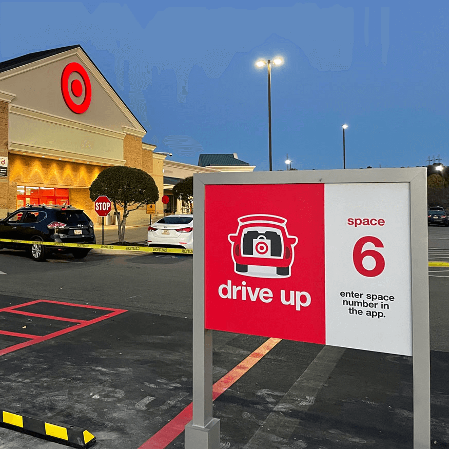 Professional signage & bollard installation by Cardinal Concrete Services in Auburn, AL
